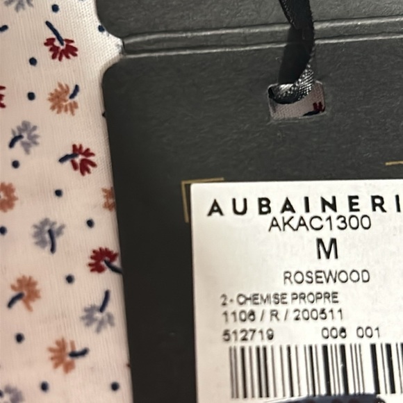 AKA Men shirt,NWT,slim fit, small,Mini floral print ,long sleeve,100 cotton - Picture 10 of 11